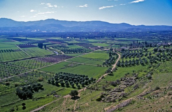 Messara valley Crete from Faestos