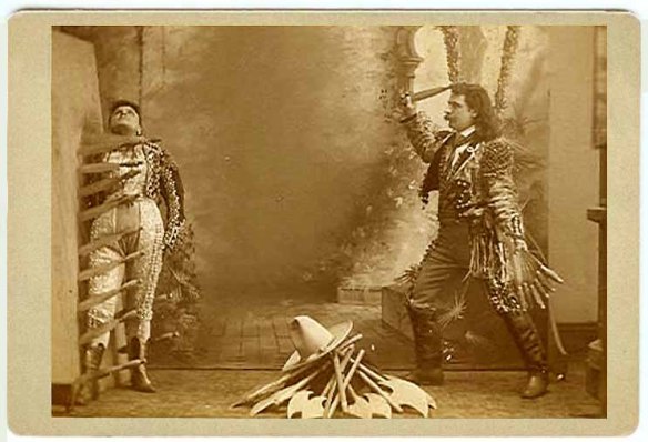 circus knife thrower 1890s
