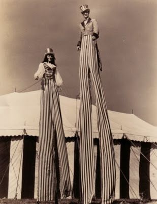 circus tall walkers stilts
